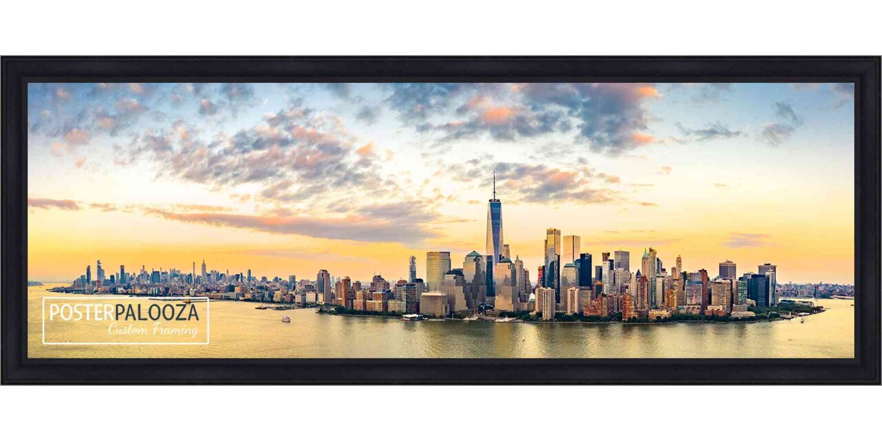 Panoramic Classic Modern Black Frame - UV Acrylic, Foam Board Backing, Hanging Hardware
